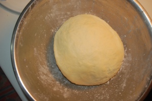 the dough once all ingredients are combined